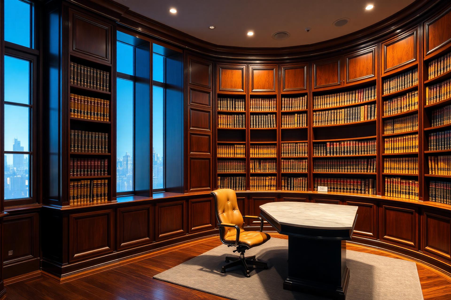 Bureau d'avocat élégant